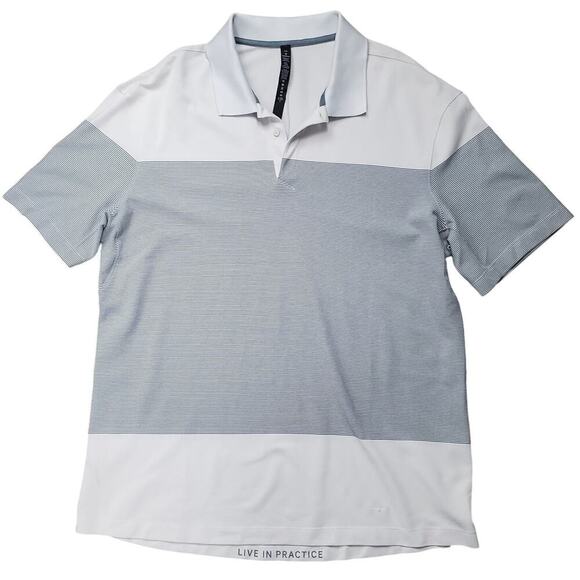 Lululemon Tech Pique Polo Shirt Men’s XXL New With Flaw Store Pull Activewear - Picture 11 of 11
